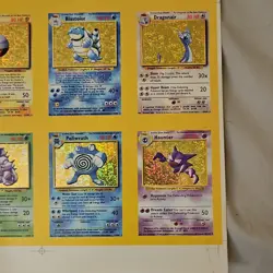 Pokemon Holo Uncut Sheet Base Set 16 Cards Charizard 1999 Vintage Bootleg - Image 4