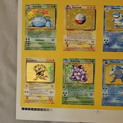 Pokemon Holo Uncut Sheet Base Set 16 Cards Charizard 1999 Vintage Bootleg - Image 5