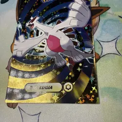 Gold Box Hit Holo Lugia Textured Shinny Database Non-TCG Pokemon Card - Image 3
