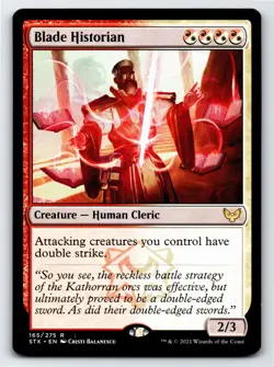 Blade Historian R Strixhaven: School of Mages # 165 NM Normal - Image 1