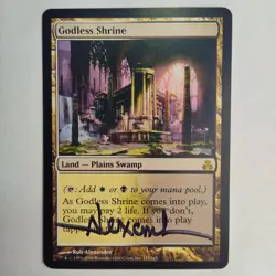 MTG Godless Shrine Guildpact - Signed by Artist Rob Alexander - Image 1