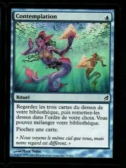 mtg magic ponder lorwyn FRENCH vf fr contemplation 3 available - Image 1