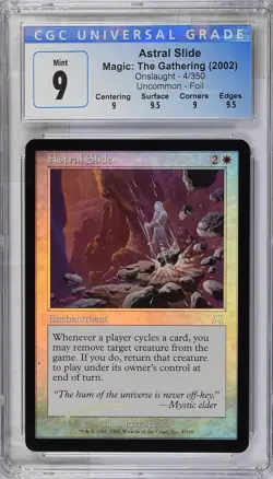 ASTRAL SLIDE Onslaught Foil U CGC 9 Q++ MTG [Nostalgium] - Image 1