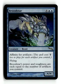 MTG | Broodstar | Mirrodin | Foil | Moderately Played | English - Image 1