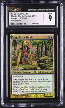 SYGG, RIVER GUIDE Lorwyn Foil Rare CGC 9 MTG [Nostalgium] - Image 1