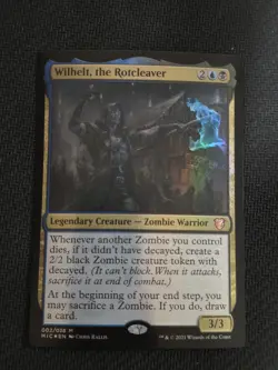 Wilhelt, the Rotcleaver Commander: Innistrad: Midnight Hunt Foil LP - Image 1