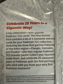 Pokemon TCG First Partner Pack - Kalos 3 Jumbo Cards + 2 Booster Packs 820650809637 - Image 3