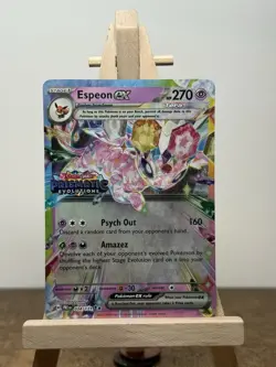 Pokemon TCG Espeon ex Prismatic Evolutions Promo Holo 270 HP 034/131 EX - Image 1