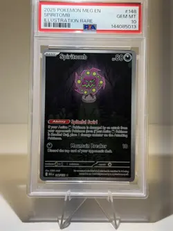 2025 POKEMON MEG EN-MEGA EVOLUTION ILLUSTRATION RARE #148 SPIRITOMB PSA 10 - Image 1