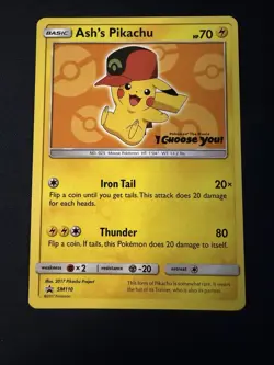 Ash’s Pikachu Pokemon The Movie I Choose You Promos SM109-114 - Image 4