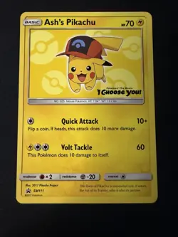 Ash’s Pikachu Pokemon The Movie I Choose You Promos SM109-114 - Image 5