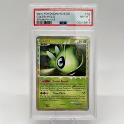 Pokemon Celebi Holo Triumphant PSA 8 HeartGold SoulSilver 2010 🔥 - Image 1