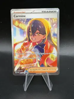 Pokemon TCG Carmine SIR - Scar&Vi Twilight Masquerade - 217/167 - NM EQ3 - Image 1