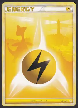 Pokemon Ampharos Lightning Energy 118/123 Common HeartGold SoulSilver - Image 1