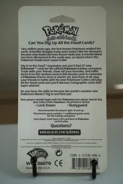 Pokemon Fossil Booster Blister Pack Aerodactyl Artwork 1999 WOTC Sealed - Image 2