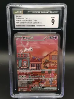 Pokemon Mew Ex SVP 053 151 Ultra Premium Collection UPC CGC 9 Full Art - Image 1