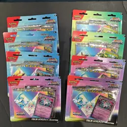 Pokemon TCG Prismatic Evolutions Tech Sticker Collection Set Lot Of 8 sealed new - Image 1