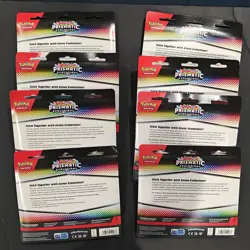 Pokemon TCG Prismatic Evolutions Tech Sticker Collection Set Lot Of 8 sealed new - Image 2