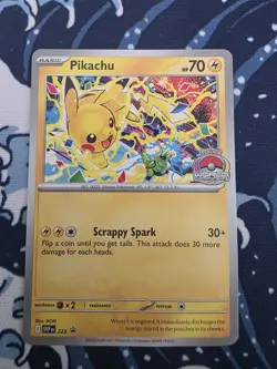 Pokemon TCG - Pikachu SVP 225 Black Star Promo World Championships 2025 - Image 1