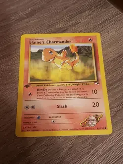 Pokemon TCG Blaine's Charmander 1st Edition Gym Heroes 61/132 Regular Card MP-HP - Image 1
