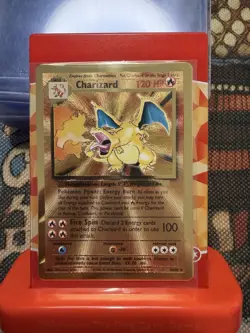 Pokemon Charizard Promo Metal Holo 004/102 Miscellaneous Cards & Products - Image 1