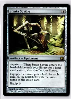 Strata Scythe LP* FOIL Scars Of Mirrodin ENGLISH 206/249 mtg -UnltdCards - Image 1