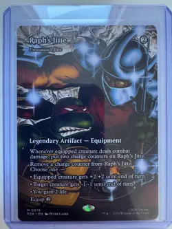 Raph's Jitte - Umezawa's Jitte (Borderless) Non-Foil #0019 TMNT MTG NM ENG - Image 1