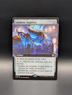 MTG - Aetheric Amplifier - EXTENDED ART - Artifact - DRC #34 - Rare - Image 1