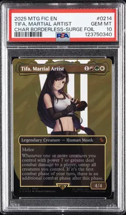 2025 MTG FINAL FANTASY COMMANDER #0214 TIFA, MARTIAL ARTIST PSA 10 - Image 1