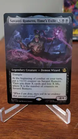 x1 Savanti Romero, Time's Exile - Foil - Extended Art R MTG Teenage Mutant Ninja - Image 1