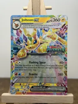 Pokemon TCG Jolteon ex Prismatic Evolutions Promo Holo 260 HP 030/131 EX - Image 1