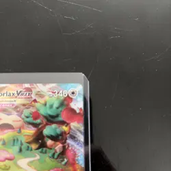 Pokemon TCG Snorlax VMAX Holo Ultra Rare Card Sword & Shield Base Set 142/202 - Image 3