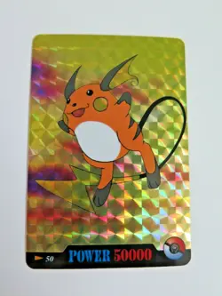 Pokemon RAICHU Pocket Monsters Holo Prism Vending Sticker - Image 1