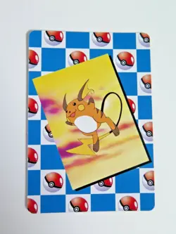 Pokemon RAICHU Pocket Monsters Holo Prism Vending Sticker - Image 2