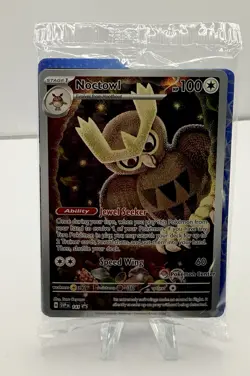 Noctowl - 141 (Pokemon Center Exclusive) 141 Sv Promo Stellar Crown SEALED NM - Image 1