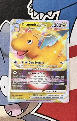 Pokemon TCG Dragonite VSTAR 050/078 Pokemon GO Ultra Rare Holo - Image 2