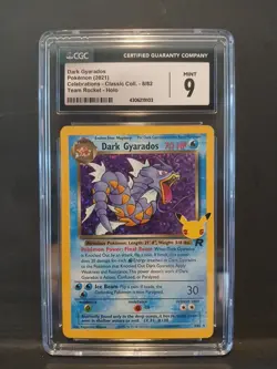 Pokemon Celebrations Dark Gyarados, Team Rockets Holo CGC 9 - Image 1
