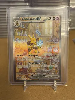 Pokemon Scarlet & Violet 151: ALAKAZAM EX 201/165 - SIR - NM - Image 1