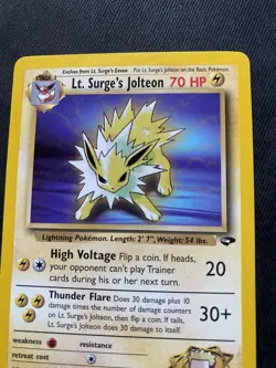Pokemon TCG Lt. Surge's Jolteon Gym Challenge 28/132 - Image 2