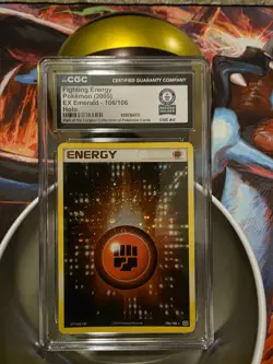 2005 Pokemon Fighting Energy EX Emerald 106/106 Holo CGC World Record 1/1 - Image 1