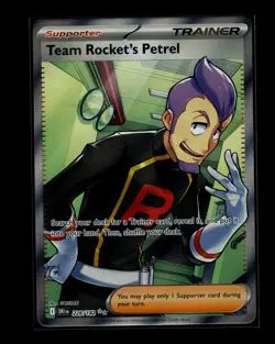 Pokemon TEAM ROCKET'S PETREL 226/182 - Destined Rivals - RARE FULL ART - NM - Image 1