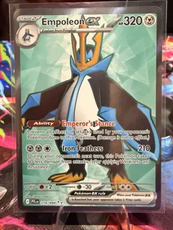 Pokemon Empoleon EX 320HP 114/094 Me02 Phantasmal Flames Ultra Rare Holo Card - Image 1
