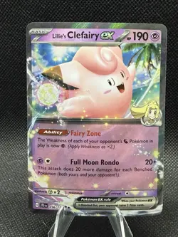 Lillie's Clefairy ex 056/159 Holo Double Rare Pokemon Journey Together NM - Image 1