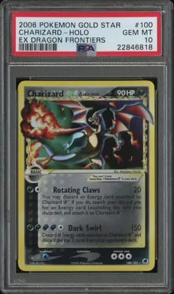 2006 POKEMON EX DRAGON FRONTIERS #100 CHARIZARD-HOLO EX DRAGON FRONTIERS - Image 1
