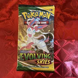Pokemon TCG Sword & Shield Evolving Skies Booster Pack - New and Factory Sealed - Image 1