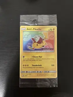 POKEMON SEALED ASH'S PIKACHU SM108 I CHOOSE YOU MOVIE PROMO - Image 1