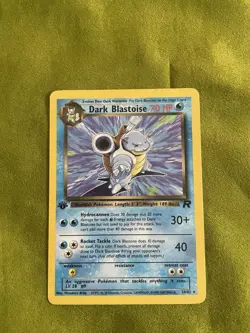 Pokemon TCG Dark Blastoise Team Rocket 20/82 70 HP Rare Regular 2000 Stage 1 - Image 1