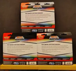 Pokemon TCG Scarlet And Violet Prismatic Evolutions Blister Pack Set Of 3 *NEW* - Image 2