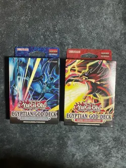 YuGiOh! Egyptian God Decks: Slifer the Sky Dragon + Obelisk the Tormentor 1st Ed - Image 1