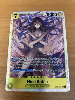 One Piece Heroine’s Edition Extra Booster Nico Robin EB03-055 SR English NM Holo - Image 1
